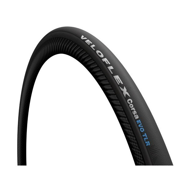 Veloflex Corsa Evo TLR Road Tyre Foldable 700x28C Black