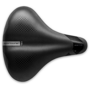 Sportourer Zeta Comfort Gel City/Trekking Saddle 258x233mm Black