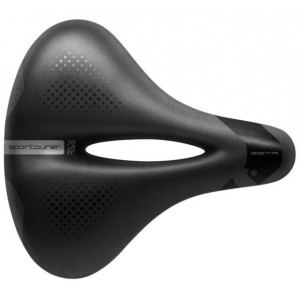 Sportourer Zeta Comfort Gel Flow City/Trekking Saddle 258x233mm Black