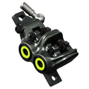 Magura MT7 Brake Caliper - Postmount - Grey-Neon Yellow