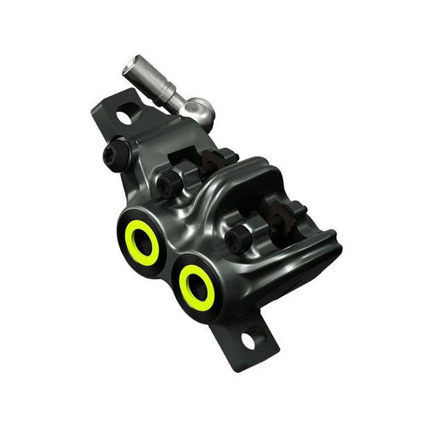 Magura MT7 Brake Caliper - Postmount - Grey-Neon Yellow