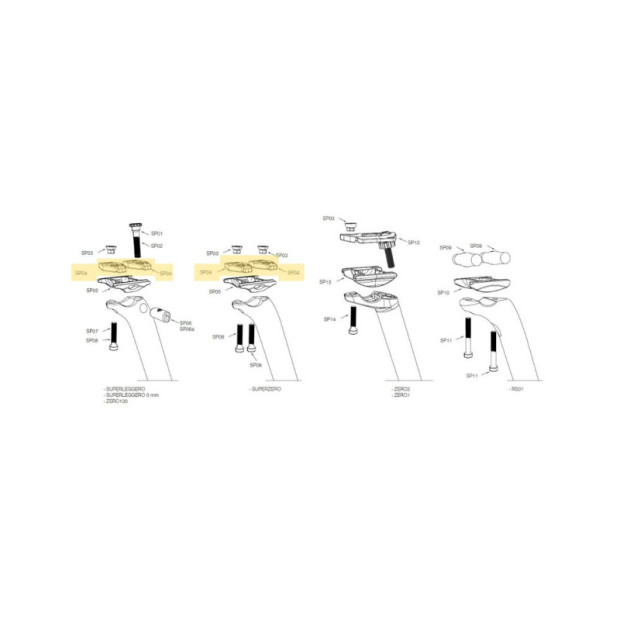 Deda Elementi Seat Post Carriage Top Plates