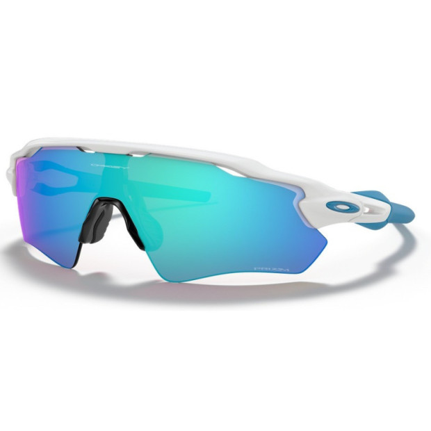 Oakley Radar EV Path Prizm Sapphire Sunglasses - Polished White-Blue