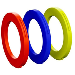 Magura 4-Piston Caliper Ring Kit - Red/Blue/Neon Yellow - x12