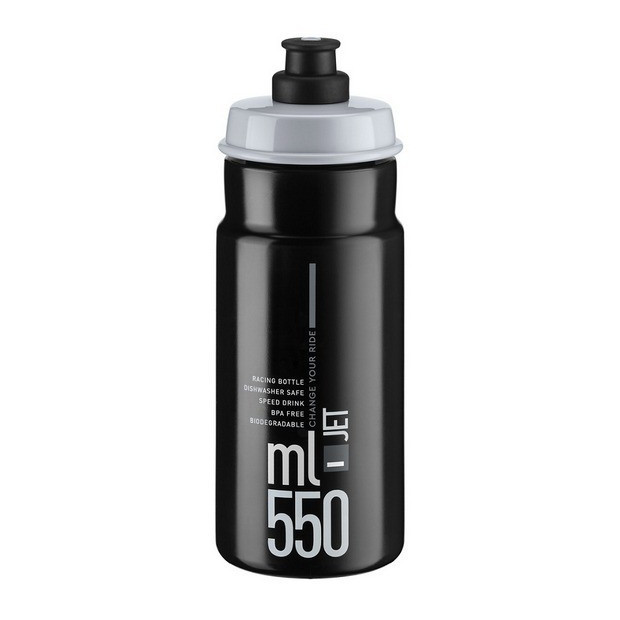 Elite Jet Biodegradable Bottle 550ml Black