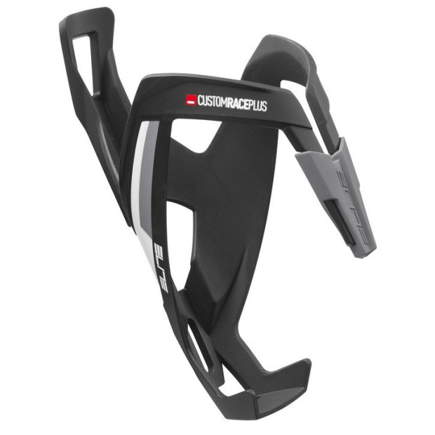 Elite Custom Race Plus Bottle Cage Matt Black/White