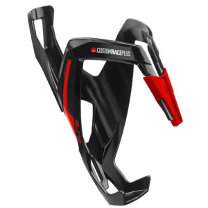 Elite Custom Race Plus Bottle Cage Glossy Black/Red