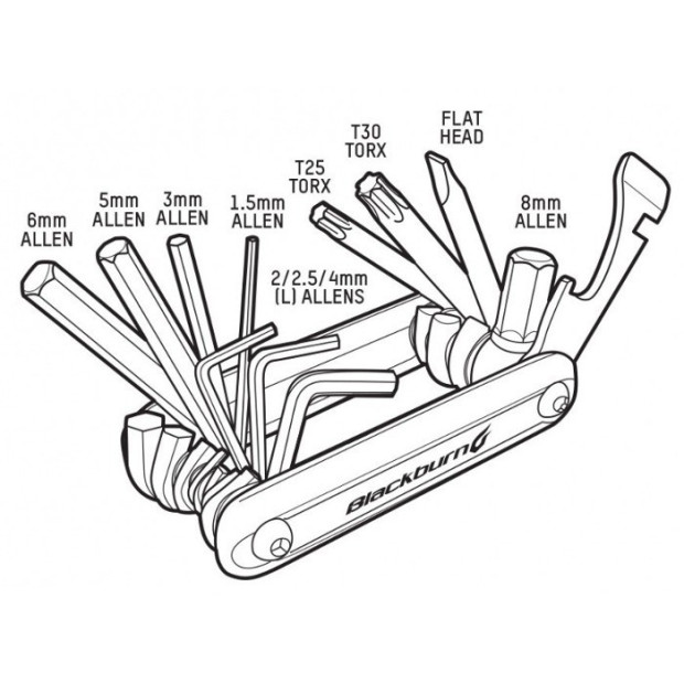 Blackburn Grid 13 Multitools 13 functions