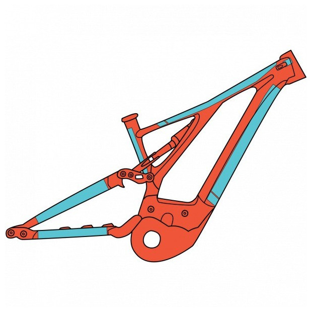 RideWrap Covered Frame Protector Covers Full Suspension E-MTB