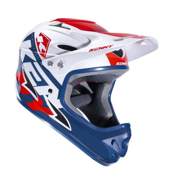 Kenny Downhill Graphic Full-Face Helmet Patriot (White-Blue-Red)
