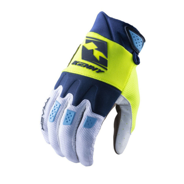 Kenny Track MTB Gloves Navy/Yellow