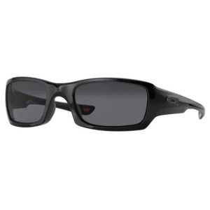 Oakley Fives Squared Glasses Polished Black - Grey Lens