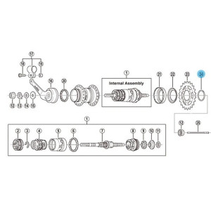 Shimano Snap Ring C for Nexus 3 Speeds SG-3C41