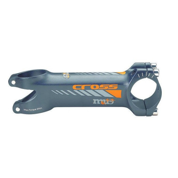 Deda Elementi Cross Stem - 31,8 mm - Black-Orange