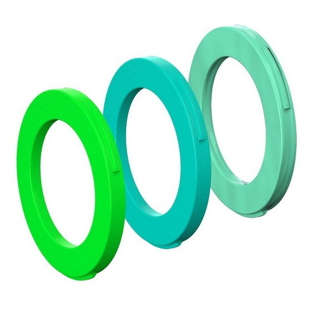 Magura 2-Piston Caliper Ring Kit - Neon Green/Turquoise/Mint - x6