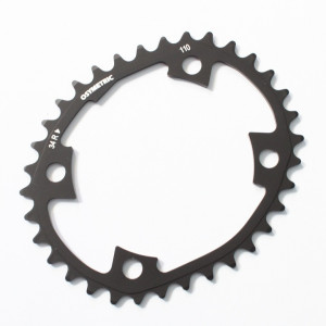 O.Symetric Oval Road Chainring Kit 110mm 44/34 Shimano Dura Ace/Ultegra/105