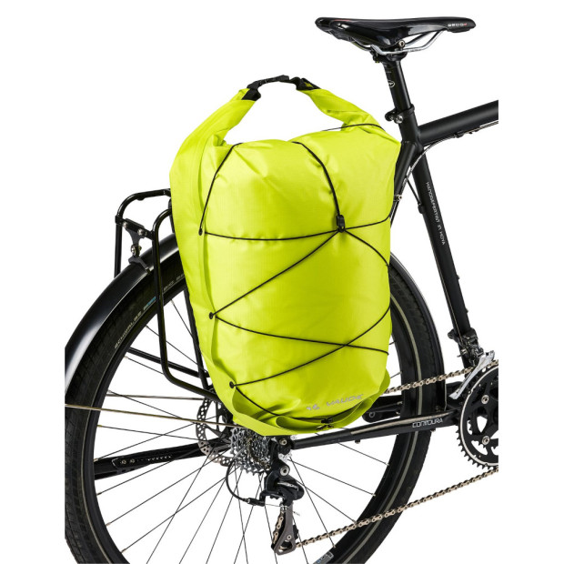 Pair of Vaude Aqua Back Light Travel Panniers 38L Bright Green