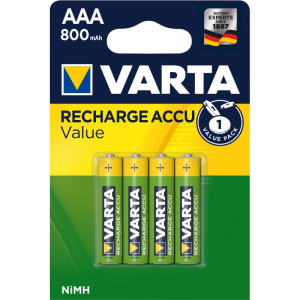Varta AAA HR03 Rechargeable Batteries x4