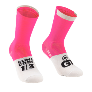 Assos GT C2 Summer Socks 16cm Fluo Pink