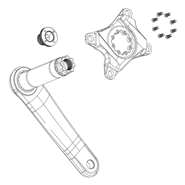 SRAM M18/M30 Crank Self Relesing Scews