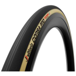 Vittoria Corsa Pro Tubeless Road Tyre 700x26C Black/Tan