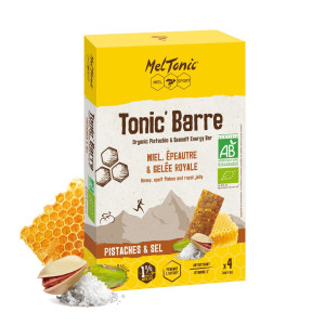 Meltonic Tonic Organic Energetic Bar Pistachios/Guérande Salt 4x25g