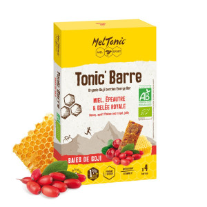 Meltonic Organic Tonic Honey and Goji Berry Energy Bar 4x25g
