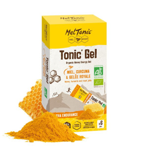 Meltonic Organic Ultra Endurance Honey/Curcuma/Royal Jelly Energy Gel 6x20g