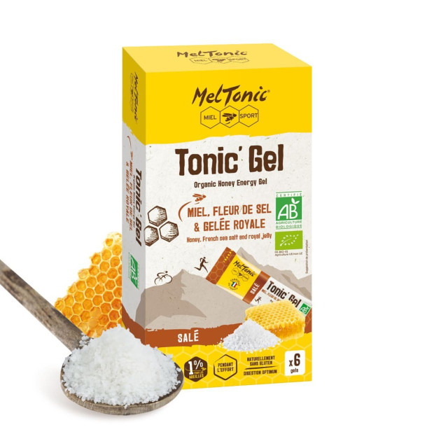 Meltonic Organic Salted Honey/Salt Flower/Royal Jelly Energy Gel 6x20g