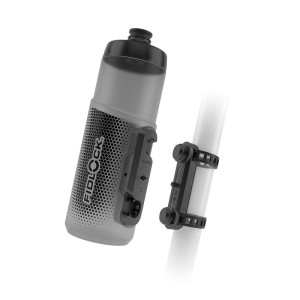 Fidlock Bottle-Twist Bottle-cage and Bottle + Straps - 600ml - Smoke