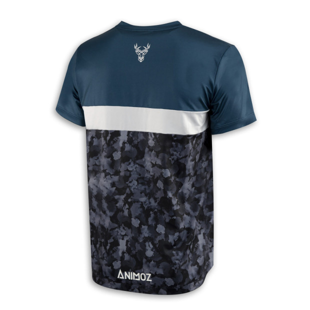 Animoz Wild Sleeves Enduro/DH Short Jersey - Camo Blue