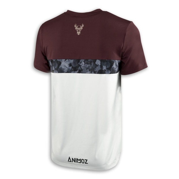 Animoz Wild Sleeves Enduro/DH Short Jersey - Burgundy