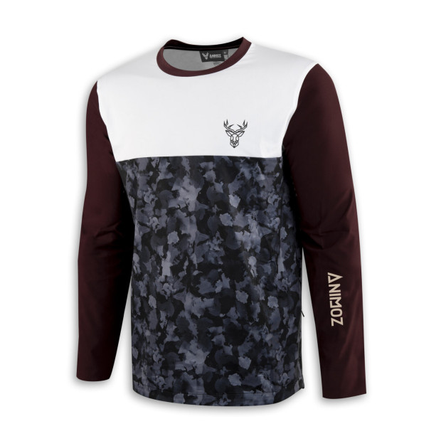 Animoz Wild Enduro/DH Long Sleeves Jersey - Burgundy