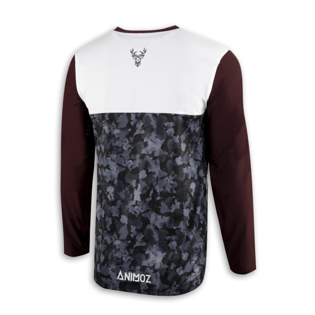 Animoz Wild Enduro/DH Long Sleeves Jersey - Burgundy