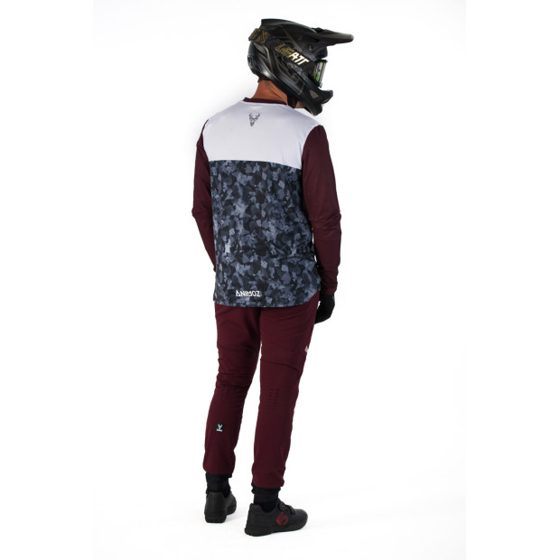 Animoz Wild Enduro/DH Long Sleeves Jersey - Burgundy