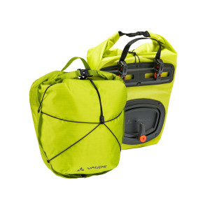 Pair of Vaude Aqua Front Light Travel Bags 22L Bright Green