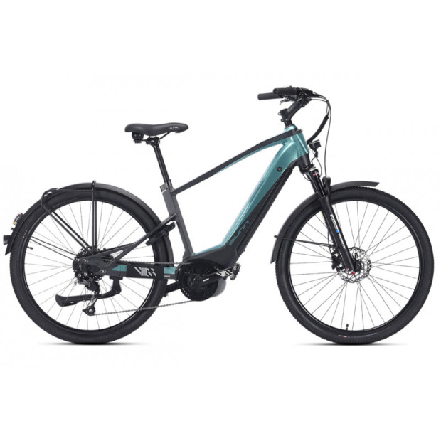 Sunn Sleek Unisex Electric City Bke for Men 27.5" Shimano Altus 1x9S