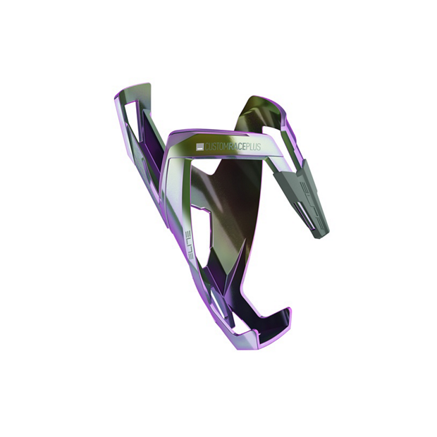 Elite Custom Race Plus Bottle Cage Iridescent Green-Purple