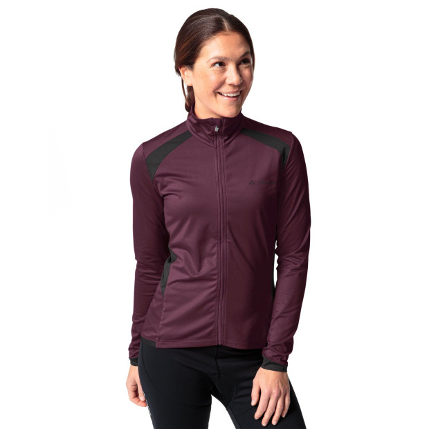 Vaude Posta LS Tricot II Women's Long Sleeves Jersey - Blackcurrant