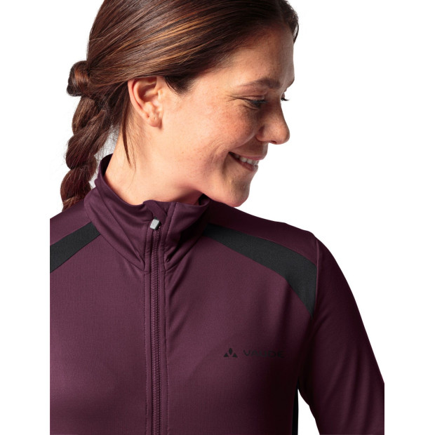 Vaude Posta LS Tricot II Women's Long Sleeves Jersey - Blackcurrant