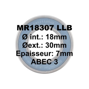 Enduro Bearings MR18307 LLB ABEC 3 Bearing 18x30x7 mm