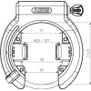 Abus 4Granit XPlus Frame Lock 6950M R