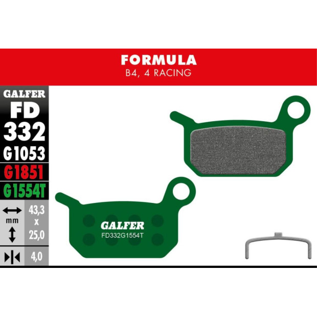 Galfer FD332 Pro Brake Pads Formula B4 / 4 Racing