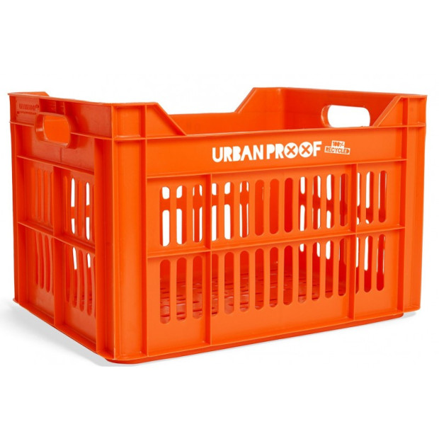 Urban Proof Front/Rear recycled plastic Bicycle Crate - 30 l - Brown
