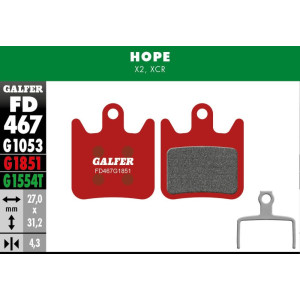 Galfer FD467 Advanced Brake Pads Hope X2