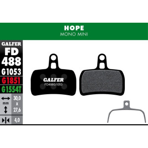 Galfer FD488 Disc Brake Pads Standard Hope Mono Mini