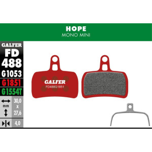 Galfer FD488 Advanced Brake Pads Hope Mono Mini