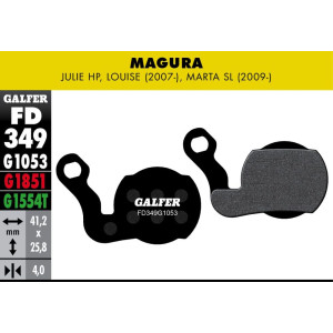 Galfer FD349 Disc Brake Pads Standard Magura Julie HP/Louise/Marta SL