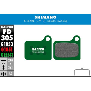 Galfer FD305 Pro Brake Pads Shimano Nexave C-910 / Deore M555