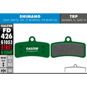 Galfer FD426 Pro Brake Pads Shimano Saint/Zee/Xt/XTR / TRP Quadiem/SL/Slate T4